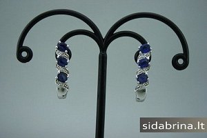 Auskarai su natūraliais akmenimis - AUM534