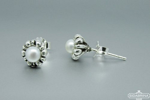 Auskarai su perlais - AUM1062