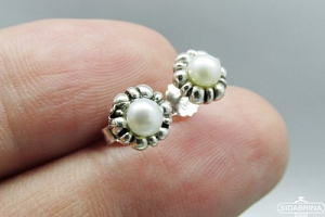 Auskarai su perlais - AUM1062