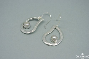 Auskarai su perlais - AUM662