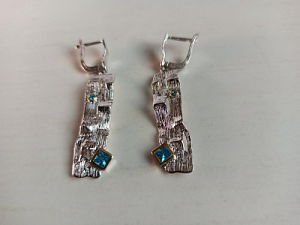 Auskarai su topazu - AUM2210