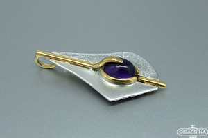 Pakabukas su ametistu - PAM395