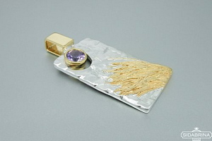 Pakabukas su ametistu - PAM510