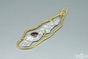 Pakabukas su ametistu - PAM655