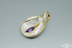 Pakabukas su ametistu - PAM704