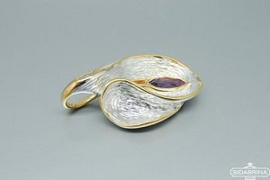 Pakabukas su ametistu - PAM704