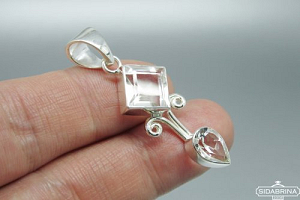 Pakabukas su kalnų krištolu - PAM751