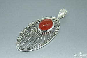 Pakabukas su karneoliu - PAM391