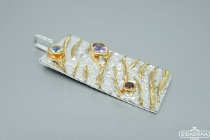 Pakabukas su natūraliais akmenimis - PAM508