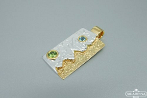 Pakabukas su natūraliais akmenimis - PAM511