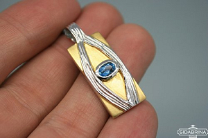 Pakabukas su topazu - PAM291