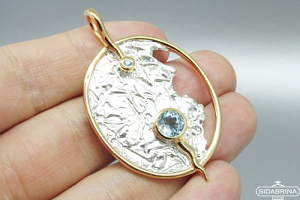 Pakabukas su topazu - PAM503