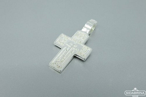 Sidabrinis vyriškas sentikių kryželis - KR086