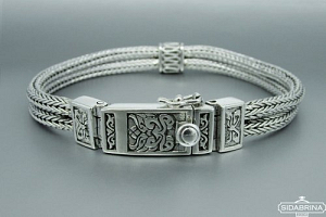 Vyriška sidabrinė apyrankė - APV088