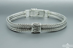 Vyriška sidabrinė apyrankė - APV088