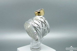 Žiedas su ametistu - ZDM1187