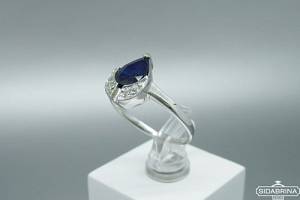 Žiedas su korundu - ZDM1490