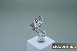 Žiedas su natūraliais akmenimis - ZDM350