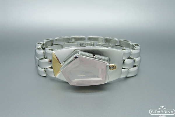 Apyrankė su rožiniu kvarcu - APM279