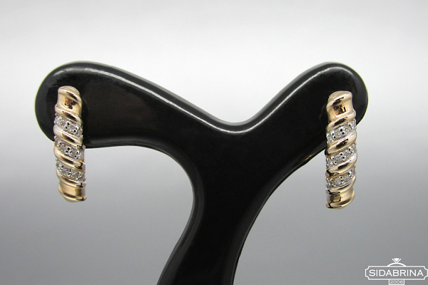 Auskarai su deimantais - DAU002