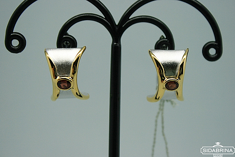 Auskarai su granatais - AUM590