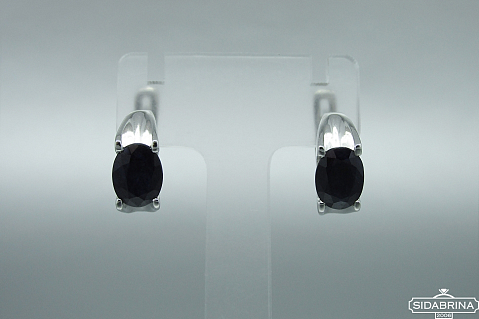 Auskarai su korundu - AUM2023