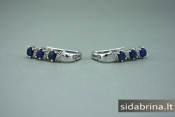 Auskarai su natūraliais akmenimis - AUM534