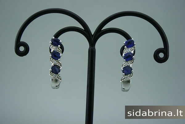 Auskarai su natūraliais akmenimis - AUM534