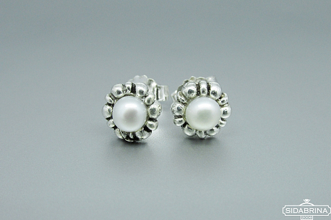 Auskarai su perlais - AUM1062