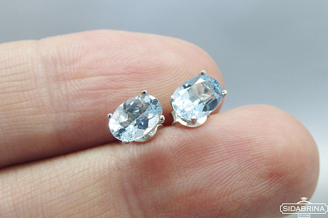 Auskarai su topazu - AUM1235