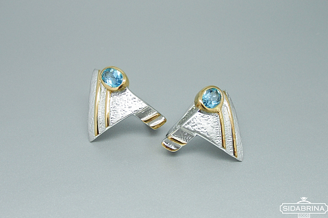 Auskarai su topazu - AUM1506