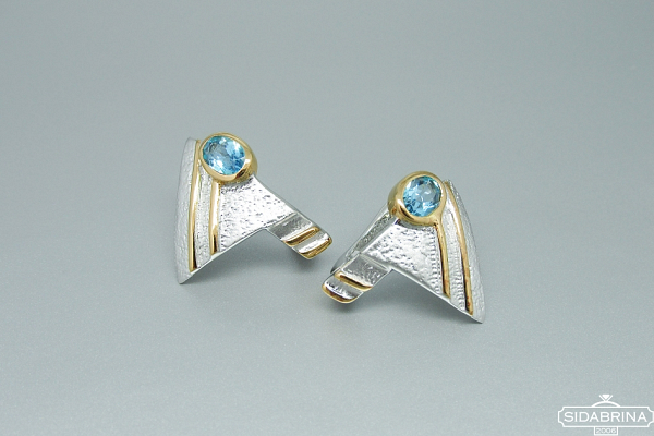 Auskarai su topazu - AUM1506