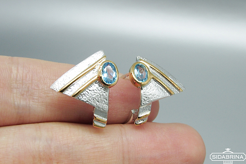 Auskarai su topazu - AUM1506