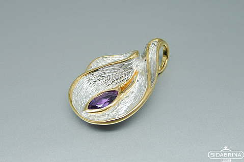 Pakabukas su ametistu - PAM704