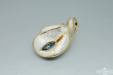 Pakabukas su mėlynuoju Londono topazu - PAM705