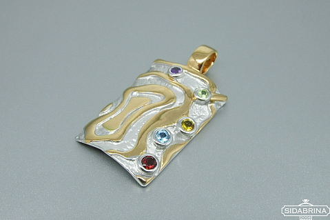 Pakabukas su natūraliais akmenimis - PAM443