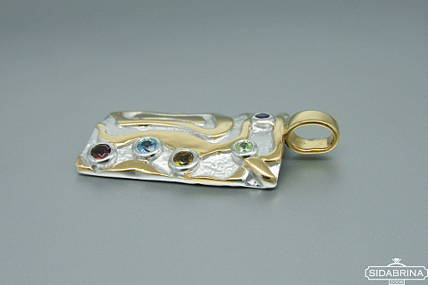 Pakabukas su natūraliais akmenimis - PAM443