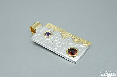 Pakabukas su natūraliais akmenimis - PAM512