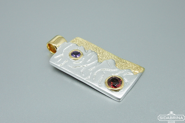 Pakabukas su natūraliais akmenimis - PAM512