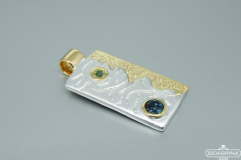 Pakabukas su natūraliais akmenimis - PAM513