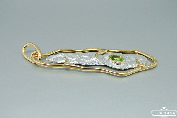 Pakabukas su peridotu - PAM654