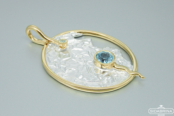 Pakabukas su topazu - PAM503
