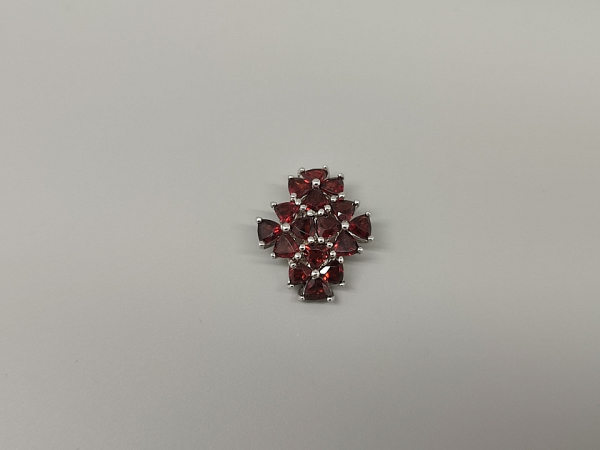 Sidabrinis pakabukas su granatu - PAM9177