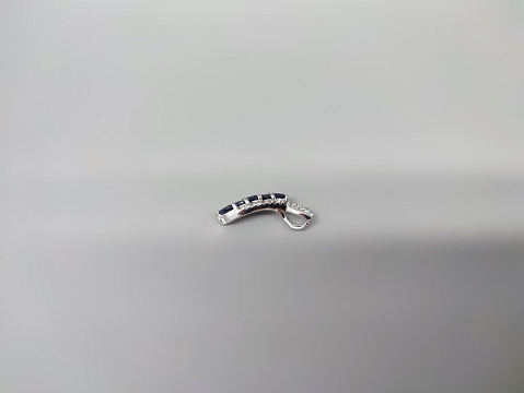 Sidabrinis pakabukas su korundu- PAM909