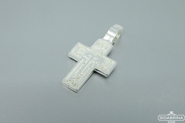 Sidabrinis vyriškas sentikių kryželis - KR086
