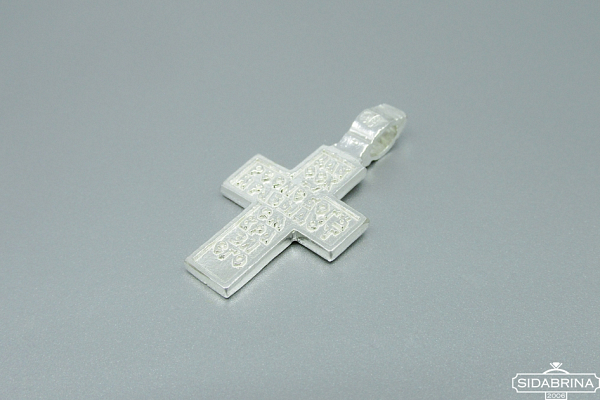 Sidabrinis vyriškas sentikių kryželis - KR086