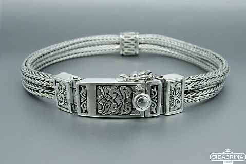 Vyriška sidabrinė apyrankė - APV088