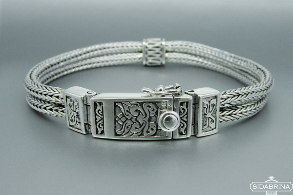 Vyriška sidabrinė apyrankė - APV088