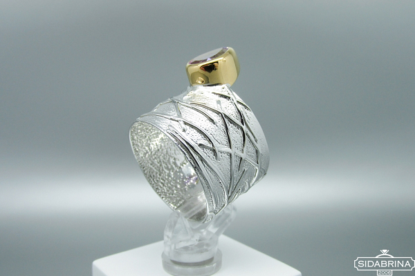 Žiedas su ametistu - ZDM1187