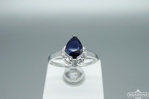 Žiedas su korundu - ZDM1490